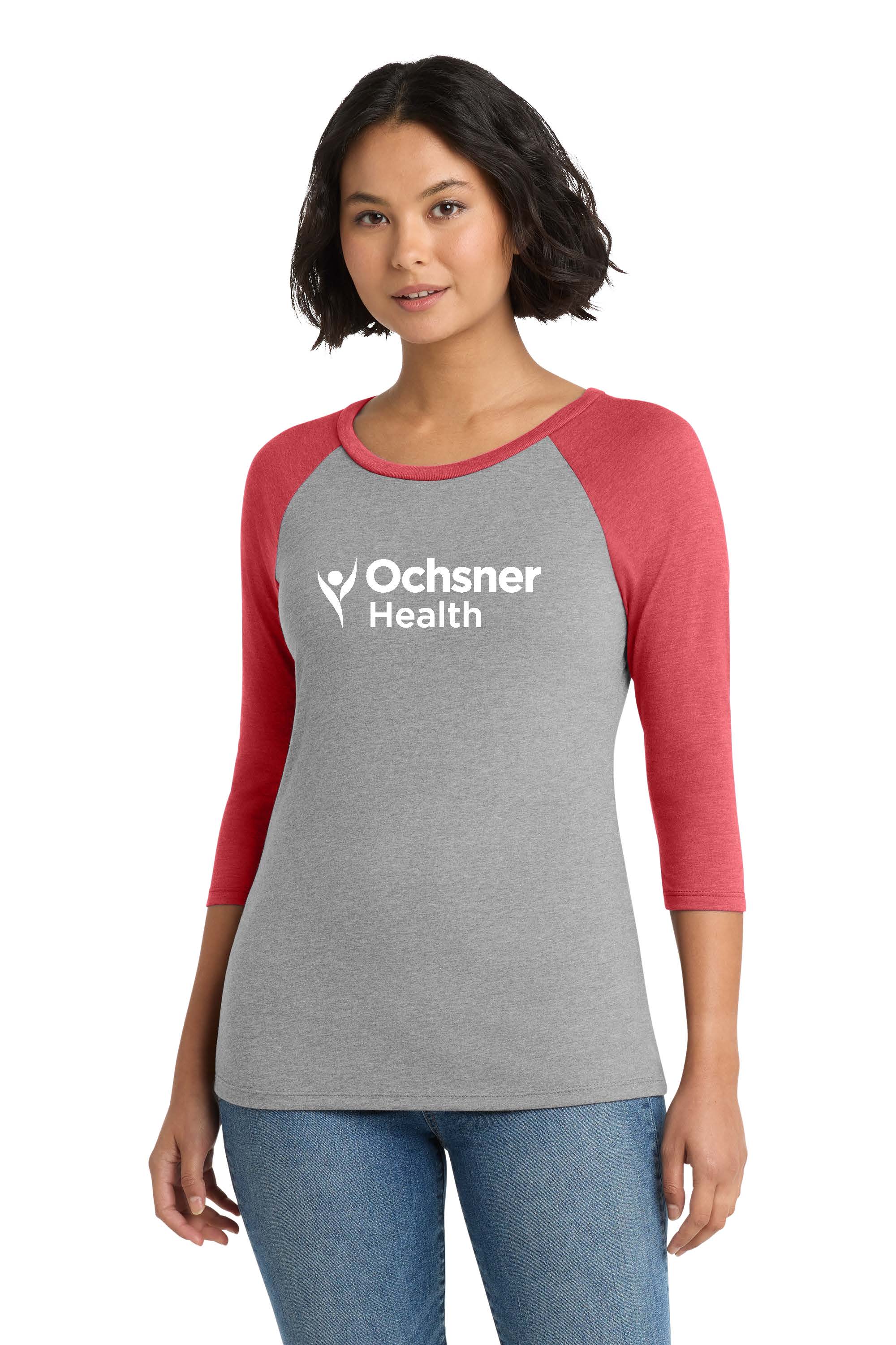 District Made Ladies Perfect Tri 3/4 Raglan, , large image number 3